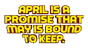 Happy April Sticker by OpticalArtInc.