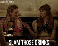 Tv Land Drinking GIF by YoungerTV