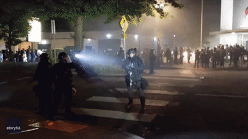 Nine Arrests Made as Riot Declared in Portland Protest