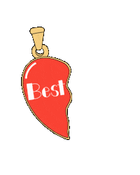 Best Friends Heart Sticker