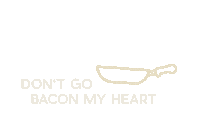 fivi_cooking heart pan bacon frying Sticker