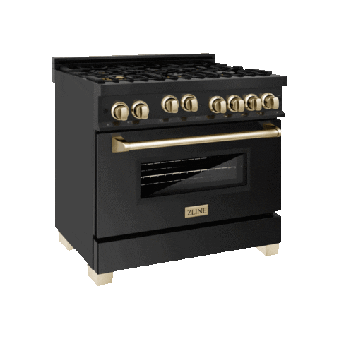 Kitchly giphygifmaker autograph collection black with brushed gold Sticker