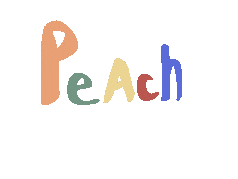 DesignMeStudios giphyupload colorful fruit peach Sticker