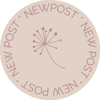 ByMissPluis pink flower newpost dandelion Sticker