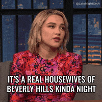 Watching Real Housewives Of Beverly Hills GIF by Late Night with Seth Meyers