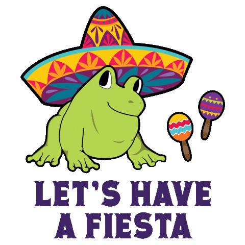 Party Celebrate Sticker by One Fat Frog