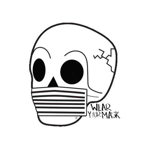 Mask Skull Sticker
