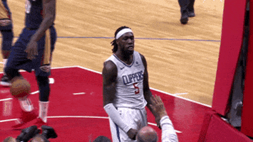high five montrezl harrell GIF by NBA