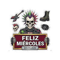 Punk Rock Halloween Sticker