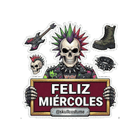 Punk Rock Halloween Sticker