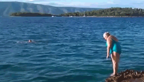 Belly Flop I Give Up GIF