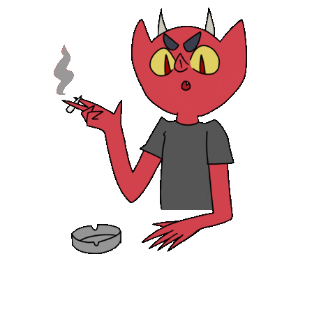 ElkanayaTatu anime animated smoke weed Sticker