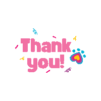 Thanks Thank You Sticker by Ava's Pet Palace