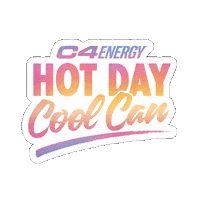 Refreshing Energy Drink Sticker by C4