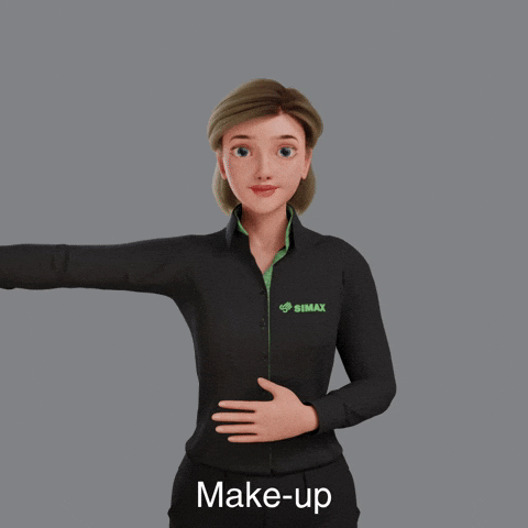 Make-Up Avatar GIF by Sign Time - SiMAX