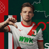 Bundesliga Thumbs Down GIF by FC Augsburg 1907