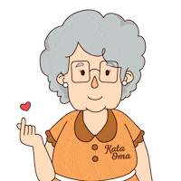KataOma love oma telurgabus kataoma Sticker