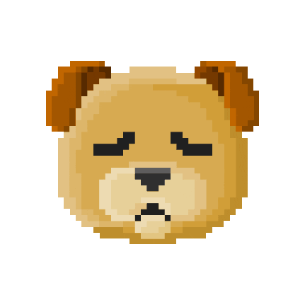 R74n dog sad puppy tired Sticker