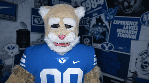 Rock Paper Scissors Cosmo GIF by BYU Cougars