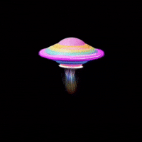 Nissart rainbow space star night GIF