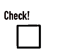 Jenn4387 blue box check check box Sticker