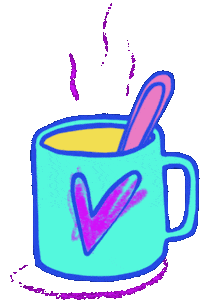 san_deuil coffee tea cup sandeuil Sticker
