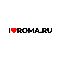 Iloveroma iloveromaru iloveromalogoblack Sticker
