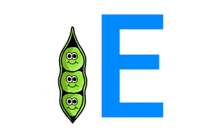 alphabet edamame GIF by Salad for President