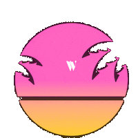 Sun Sticker by WCKD
