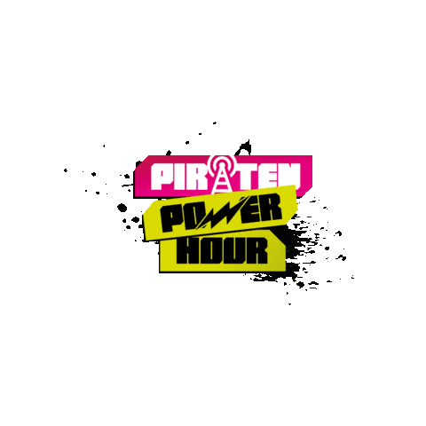 PiratenPowerHour giphygifmaker etherpiraten geheime zender piraten power hour Sticker