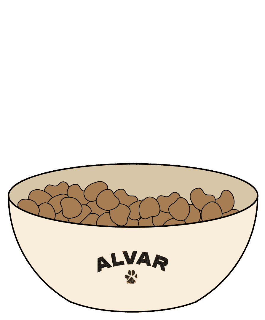 alvar_pet dog dog food dogfood alvar Sticker