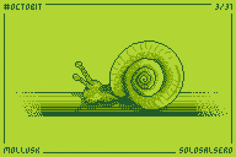 gameboy snail GIF by Luis Miguel Maldonado