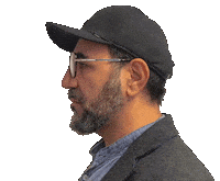 yallaproductions film wrestling wink glasses Sticker