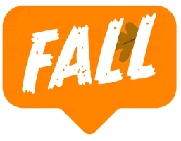 Its Fall Falling Sticker