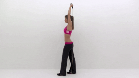 BamBamDoubleBB giphyupload band overhead tricep extension GIF