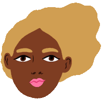 Girl Hair Sticker by Bodil Jane
