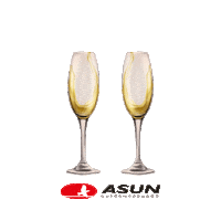 Happy New Year Champagne Sticker by Asun Supermercados