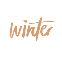 Winter Lettering Sticker