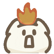 buymochi_w angry fire nanikore buymochi Sticker
