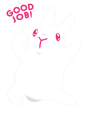 Bunny Dancing Sticker by rabbitomart