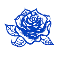 Bleu Sticker by La Rose à Georgette