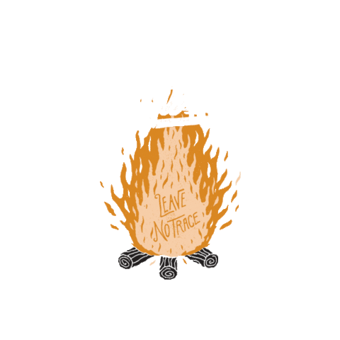 UPLANDBEERCO fire beer campfire campside Sticker