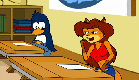 flirting flirt GIF by Estudios Animeco