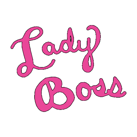 pink lady boss Sticker