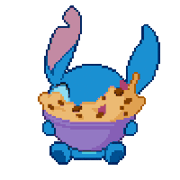 Hungry Lilo And Stitch Sticker