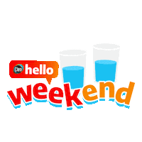 cleopurewaterofficial hello water weekend air Sticker