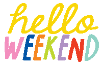 Hello Weekend Sticker by SmileBox