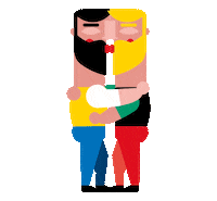 Gay Kiss Sticker by Xoan Viqueira