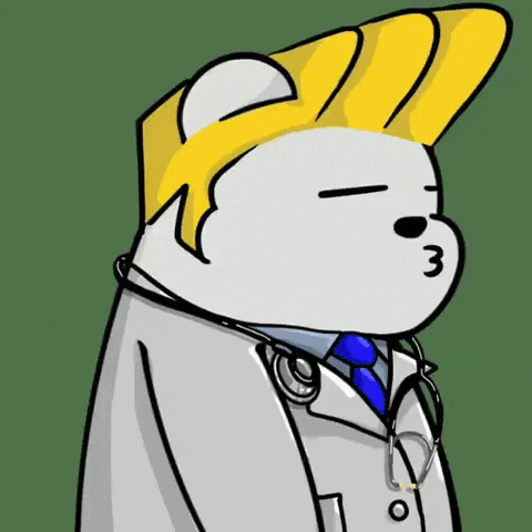 Johnny Bravo Hair GIF by SuperRareBears