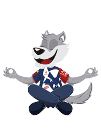 Lobosapostolica mindfulness lobos somoslobos lobosapostolica Sticker